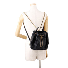 Load image into Gallery viewer, CHANEL CHANEL25 Backpack BlackAS5600-B20304-94305 Caviar Leather Size Medium
