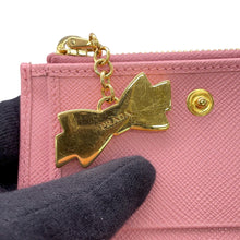 Load image into Gallery viewer, PRADA Saffiano Leather Compact Wallet Pink1ML023 Leather
