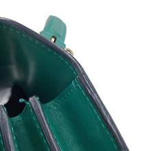 Load image into Gallery viewer, BVLGARI Serpenti Forever Top Handle Emerald Green39778 Calf Leather
