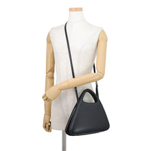 将图像加载到图库查看器中，LOEWE Architect A Bag Black Soft Natural Calf Leather
