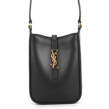 将图像加载到图库查看器中，SAINT LAURENT PARIS LE 5 A 7 Shoulder Bag Black7352142R20W1000 Calf Leather Size Mini
