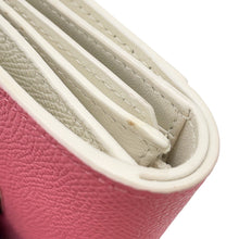 将图像加载到图库查看器中，Dior Montaigne Lotus Wallet White/Pink Leather
