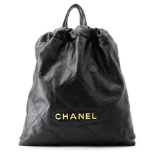 Load image into Gallery viewer, CHANEL CHANEL 22 Backpack BlackAS3313 Leather
