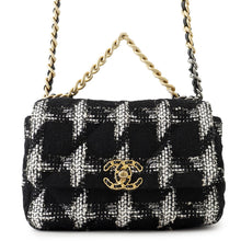 Load image into Gallery viewer, CHANEL 19 Dizneuf Chain Shoulder Bag Black/WhiteAS1160 Tweed

