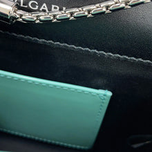 Load image into Gallery viewer, BVLGARI Serpenti Forever Shoulder Bag Aquamarine34560 Patent Leather Size Small
