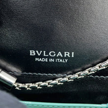 Load image into Gallery viewer, BVLGARI Serpenti Forever Shoulder Bag Aquamarine34560 Patent Leather Size Small
