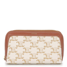 Load image into Gallery viewer, CELINE Triomphe AccessoriesPouch White/Brown4M1622CZJ.01BC PVC
