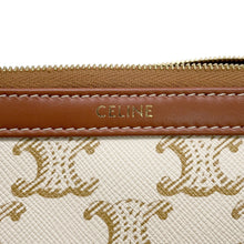 Load image into Gallery viewer, CELINE Triomphe AccessoriesPouch White/Brown4M1622CZJ.01BC PVC
