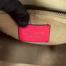 将图像加载到图库查看器中，JIMMY CHOO Varenne Bowling Bag Pink Leather Size Small
