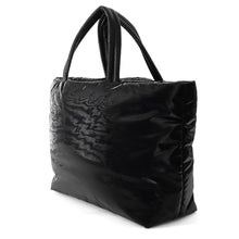 Load image into Gallery viewer, SAINT LAURENT PARIS Wide Puffer Logo Tote Bag Black756269 Nylon
