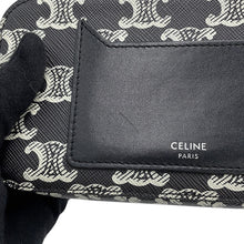 Load image into Gallery viewer, CELINE Horizontal Triomphe Shoulder Bag Black10L272FSQ.38AW PVC Leather
