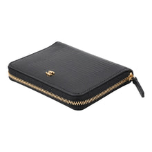 Load image into Gallery viewer, CHANEL Compact wallet BlackAP5389 Embossed Leather
