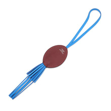 Load image into Gallery viewer, HERMES Pulp Bag Charm Octopus Rouge H/Blue Hydra Epsom Swift Leather
