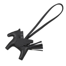 将图像加载到图库查看器中，HERMES Rodeo Pegasus Black Lambskin Swift Leather Size PM
