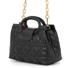 Load image into Gallery viewer, Dior Jolie Top Handle Mini Bag BlackS3123UNJB_M900 Lambskin Faux Pearl
