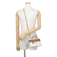 Load image into Gallery viewer, CHANEL Vanity ChainShoulder Light Blue/BrownAP5164 Washed denim leather
