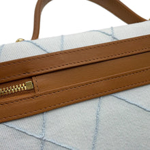 Load image into Gallery viewer, CHANEL Vanity ChainShoulder Light Blue/BrownAP5164 Washed denim leather

