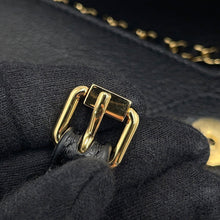 将图像加载到图库查看器中，CHANEL Strap Clutch Bag BlackAP5232 Grained Goatskin Leather
