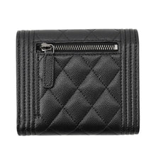Load image into Gallery viewer, CHANEL Small flap wallet BlackA80734 Caviar Leather
