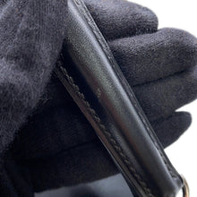 将图像加载到图库查看器中，HERMES Kelly Retourne Black Box Calf Leather Size 35

