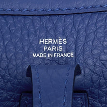 Load image into Gallery viewer, HERMES Evelyne Long Blue Tie Taurillon Clemence Size TPM

