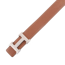 Load image into Gallery viewer, HERMES Constance Belt Reversible Size 85 Gold/Chocolat Epsom Swift Leather
