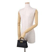 将图像加载到图库查看器中，HERMES Mini Kelly 2 Outside Black Epsom
