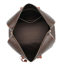 Load image into Gallery viewer, SAINT LAURENT PARIS Monogram 72H Duffle Travel Bag Brown582141 PVC Calf Leather
