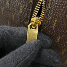 Load image into Gallery viewer, SAINT LAURENT PARIS Monogram 72H Duffle Travel Bag Brown582141 PVC Calf Leather
