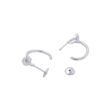 将图像加载到图库查看器中，CARTIER Juste un Clou Hoop Earrings Size SmallB8301236 18K White Gold
