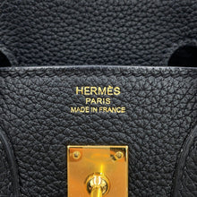 将图像加载到图库查看器中，HERMES Birkin Black Togo Leather Size 25
