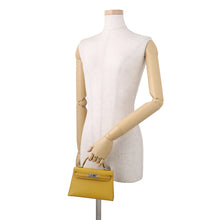 Load image into Gallery viewer, HERMES Mini Kelly 2 Verso Jaune Ambre/Rose Tyrien Chevre Myzore Goatskin
