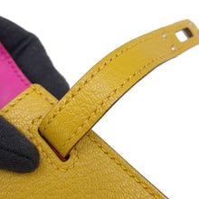 Load image into Gallery viewer, HERMES Mini Kelly 2 Verso Jaune Ambre/Rose Tyrien Chevre Myzore Goatskin
