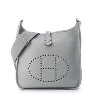 HERMES Evelyne 3 Blue Gacier Taurillon Clemence Size PM