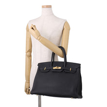 将图像加载到图库查看器中，HERMES Birkin Black Togo Leather Size 35
