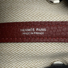 将图像加载到图库查看器中，HERMES Garden Party Rouge H Negonda Leather Size TPM
