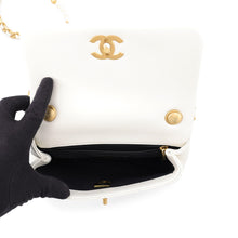 Load image into Gallery viewer, CHANEL Mini Matelasse Pearl Chain White Lambskin
