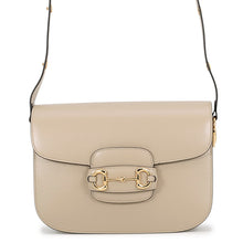 将图像加载到图库查看器中，GUCCI Horsebit 1955 Shoulder Bag Beige602204 1AAV5 9511 Leather Size Medium
