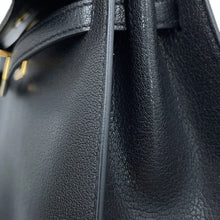 Load image into Gallery viewer, HERMES Kelly Sellier Black Chevre Myzore Goatskin Size 25
