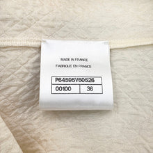 Load image into Gallery viewer, CHANEL Cut Size 36 IvoryP64595-V60526-00100 Silk100%
