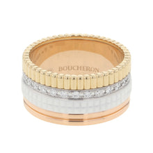 Load image into Gallery viewer, Boucheron Quatre White Diamond Ring Size 62/#22/LargeJRG0159962/JRG01599 K18PG K18YG K18WG Ceramic
