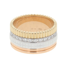Load image into Gallery viewer, Boucheron Quatre White Diamond Ring Size 62/#22/LargeJRG0159962/JRG01599 K18PG K18YG K18WG Ceramic
