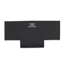 将图像加载到图库查看器中，HERMES Card Case H Pocket Black Epsom
