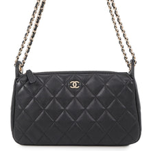Load image into Gallery viewer, CHANEL Timeless Classics Matelasse ChainClutch BlackAP4704 Lambskin
