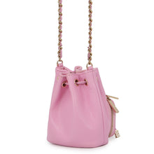 Load image into Gallery viewer, CHANEL Matelasse Drawstring Bag ChainShoulder Bag PinkAP2913 Caviar Leather
