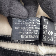 将图像加载到图库查看器中，CHANEL CC Logo Knit cap White/Black Cashmere100%

