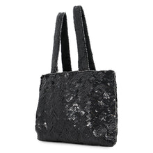 Load image into Gallery viewer, CHANEL Mini Handbag Black Sequins Beads Rhinestone
