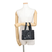 Load image into Gallery viewer, CHANEL Mini Handbag Black Sequins Beads Rhinestone
