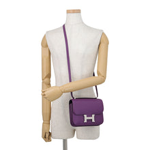 将图像加载到图库查看器中，HERMES Constance3 Verso Anemone/Cassis Chevre Myzore Goatskin Size Mini
