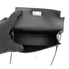 将图像加载到图库查看器中，HERMES Mini Kelly 2 Black Chevre Shamqila
